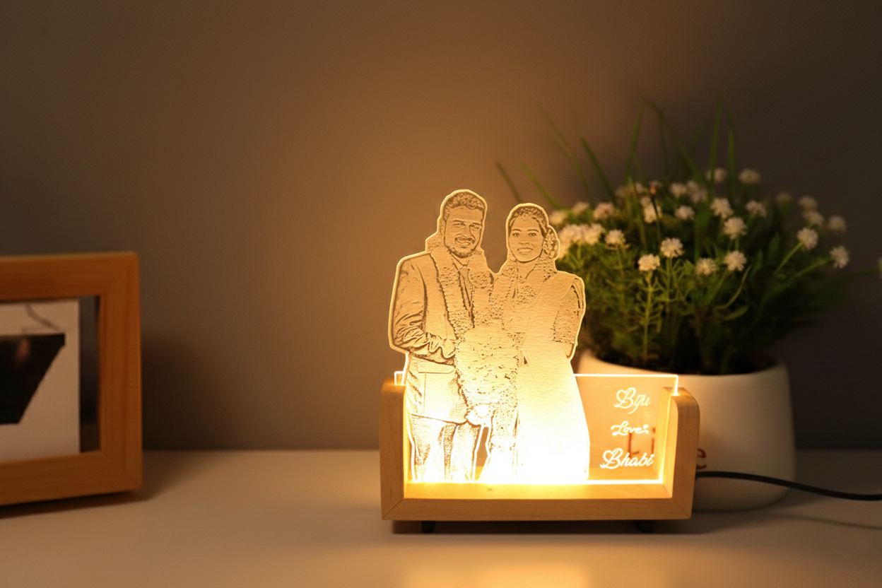 Personalized Couple Picture Engraved Night Lamp image 4